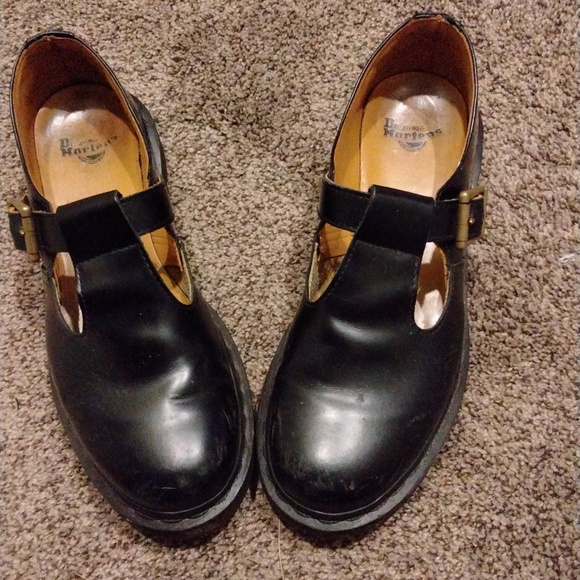 Dr. Martens Polley T Strap Flats Size 8 - Picture 5 of 7